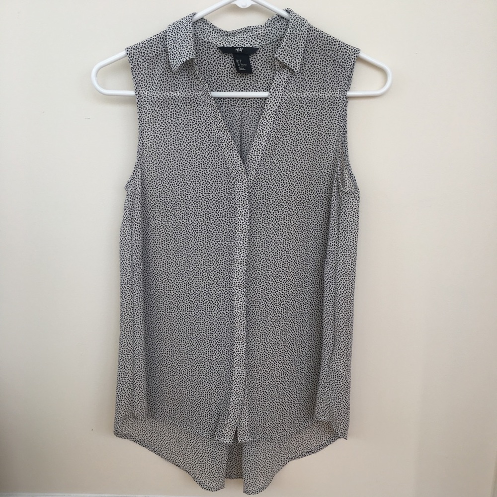 H&M Black & White Top